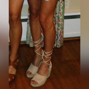 Dolce vita lace up wedges